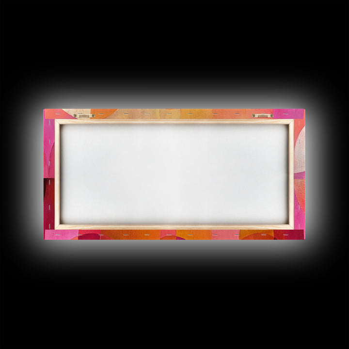 Abstract Geometric Wall Art, Pink Shapes, Preppy Dorm Room Wall Art, Wall Art For Girl's Room or Dorm