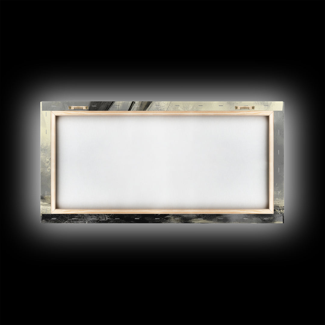 Black and White Charcoal Sketch Print of a Sailboat In a Storm, Framed Canvas Print, Nautical Wall Art, Nautical Home Decor