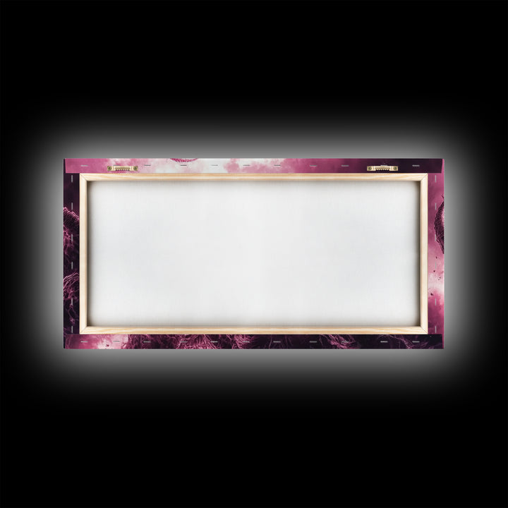 Cosmic Horror Wall Art Framed Canvas Print, Halloween Decor