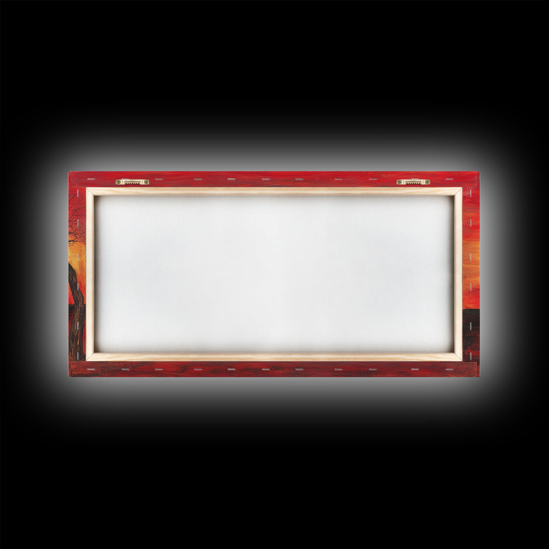 Despair - Framed Canvas Print - Moody Decor - Abstract Wall Art