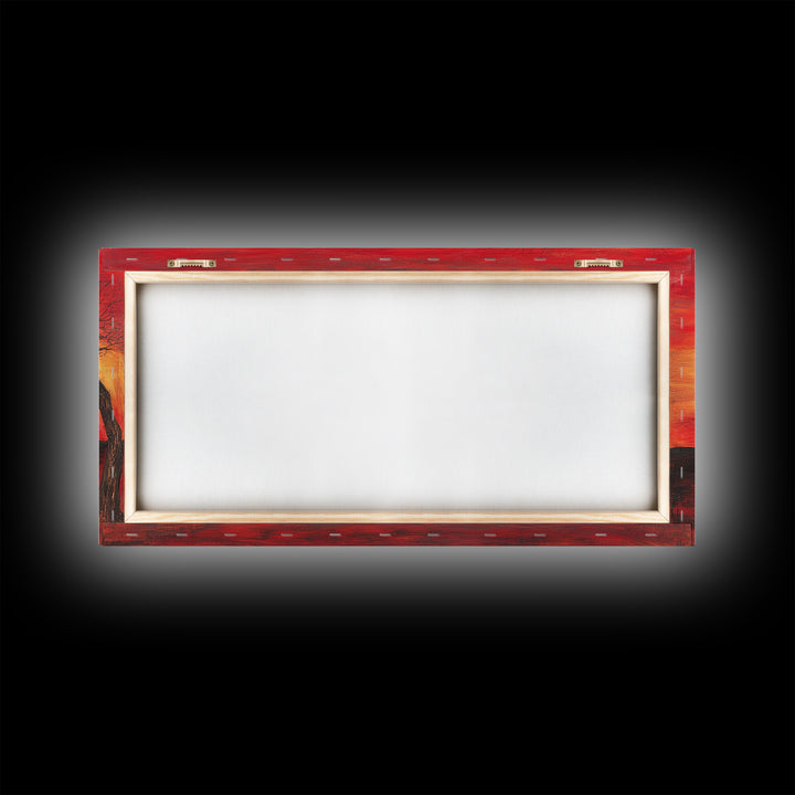 Despair - Framed Canvas Print - Moody Decor - Abstract Wall Art