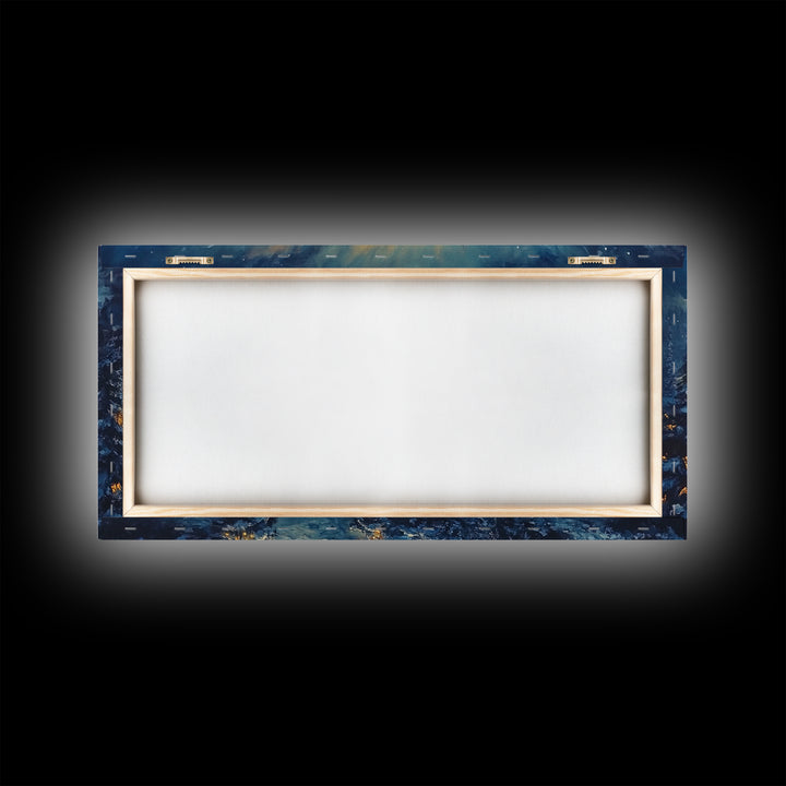 Christmas Nativity Oil Painting Print, Christmas Wall Art, Framed Christmas Canvas Art, Christmas Home Decor, Seasonal Wall Art