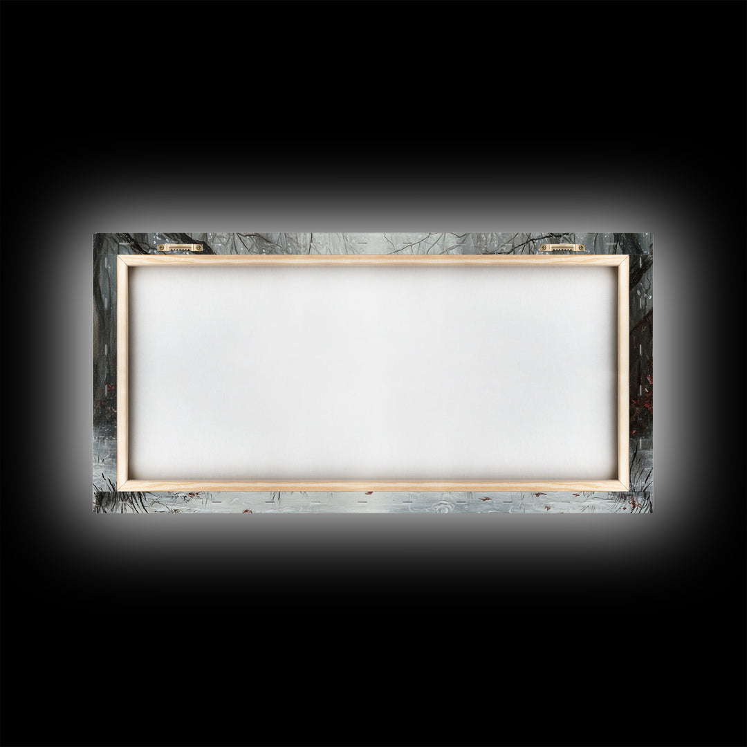 Dark Swans Forming a Heart - Framed Canvas Print - Dark Romance Wall Art - Dark Academia Art - Couple Gift Idea - Goth Art - Gothic Decor