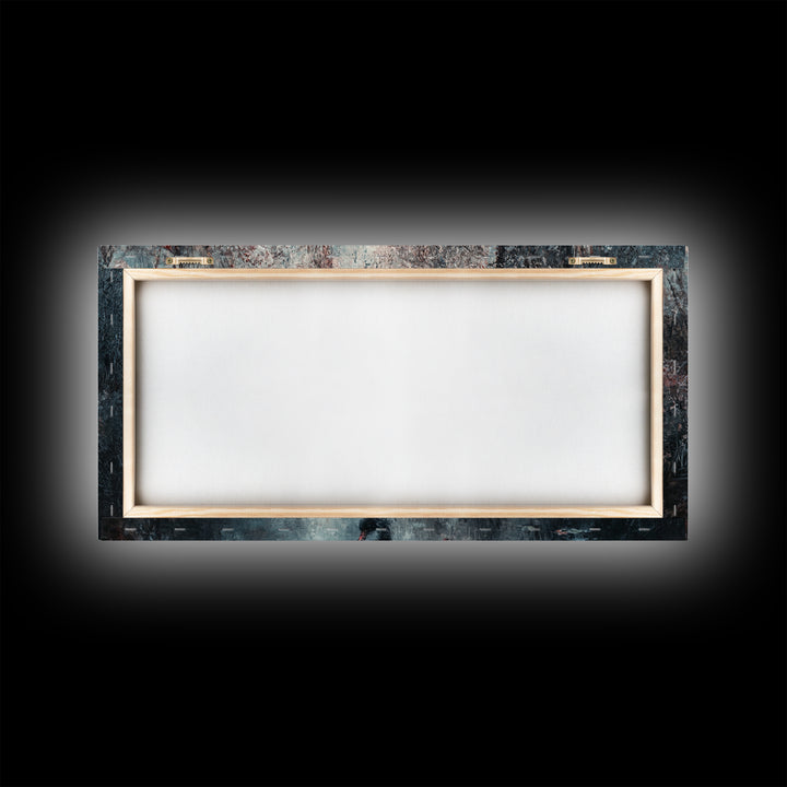 Dark Academia Oil Painting Print of a Black Swan - Gothic Decor - Living Room Decor - Above Sofa Gothic Art - Halloween Decor