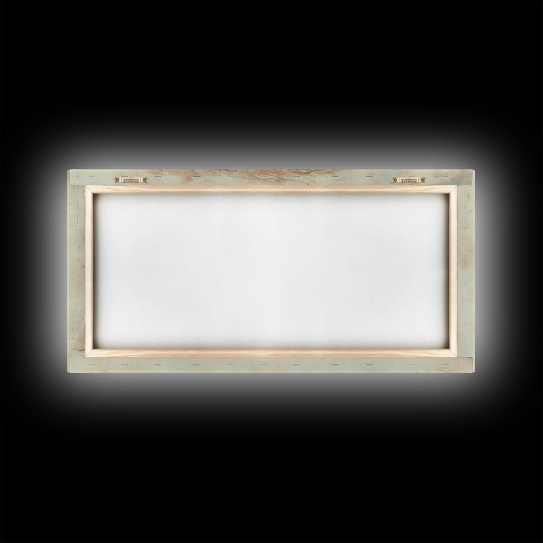 Closeup Study of an Eye Framed Canvas Print, Eye Oil Painting, Whimsical Home Decor, Paint of a Blue Human Eye