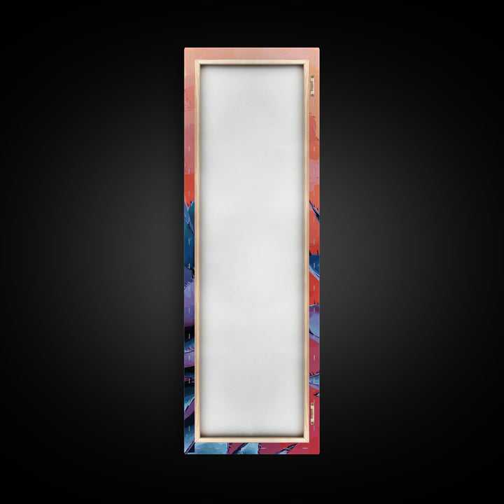 Blue Agave at Sunset Canvas Print Pink Orange Wall Art Coastal Decor Desert Botanical Prints Boho Art Bedroom Decor