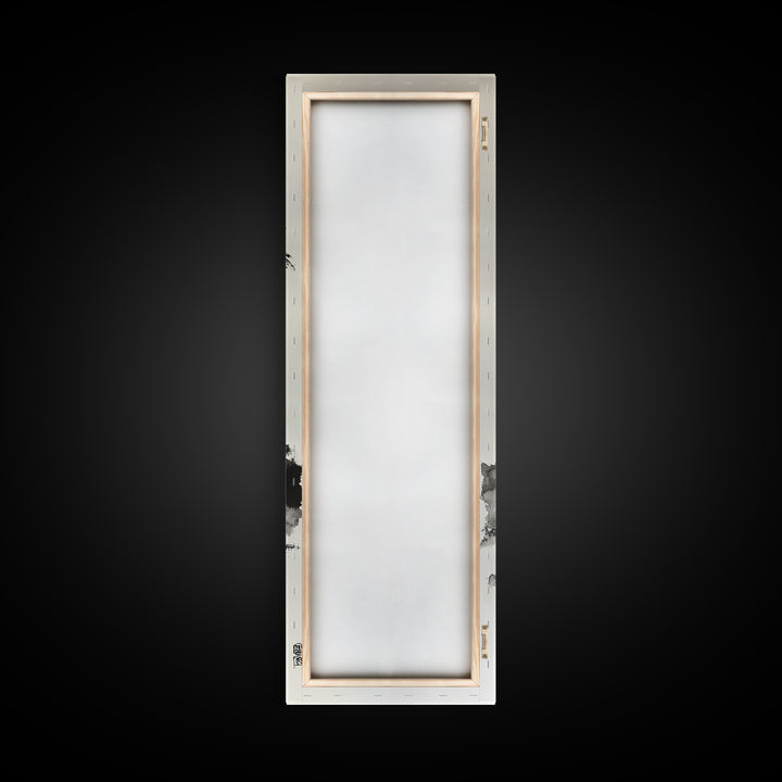 Canvas Print Black and White Palm Tree Painting Minimalist Tropical Wall Art, Wabi Sabi Art, Above Couch Decor, Tall Skinny Art Print