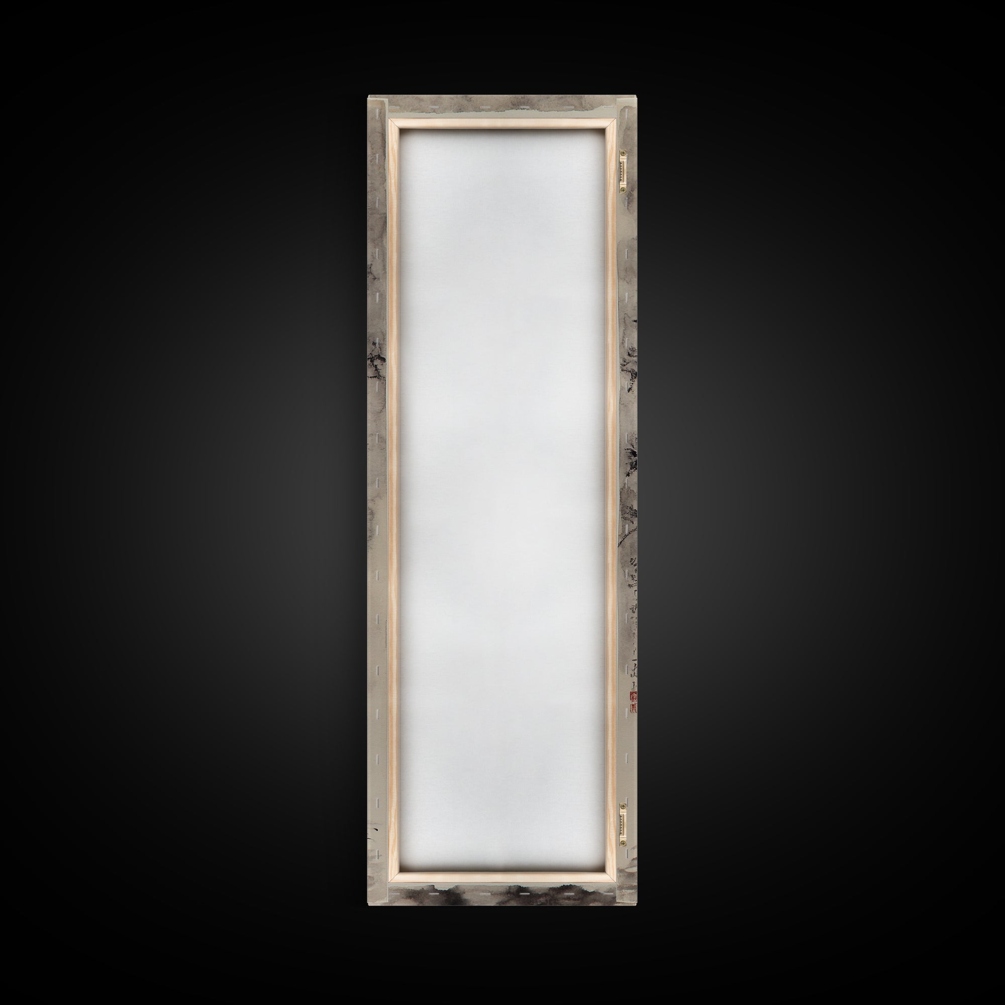 Canvas Print Moon and Tree Painting, Mystical Wabi Sabi Wall Art, Japanese-Inspired Rustic Decor, Above Bed Wall Art Gift Him