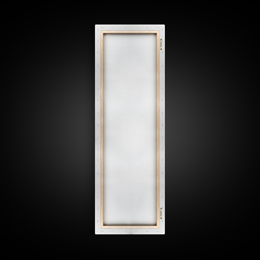 Black Feather Wall Art, Black Feather Painting Canvas Print, Boho Minimalist Home Decor, Feather Art, Tall Narrow Art, Skinny Art