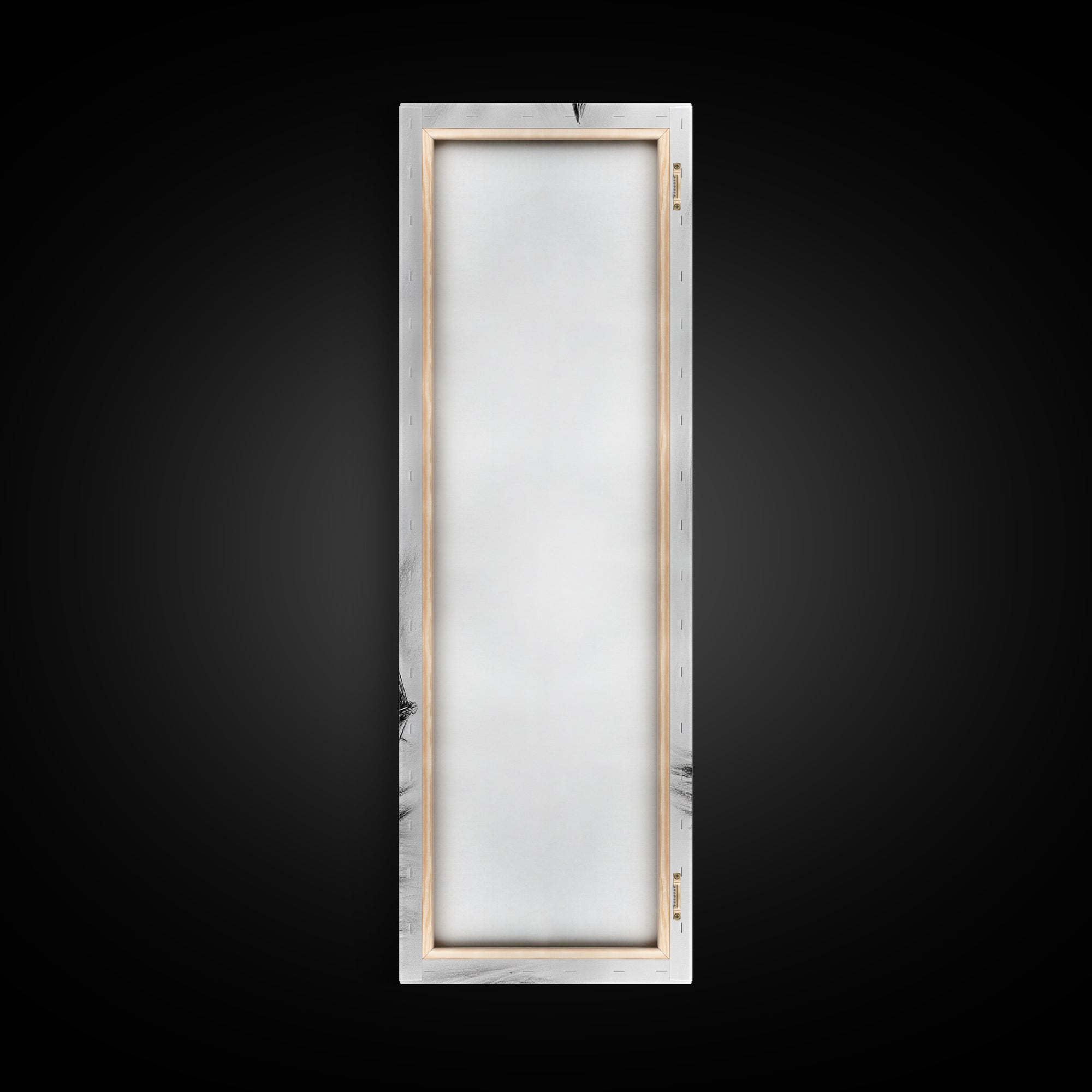 Charcoal Sketch of a Sailboat, Framed Canvas Print, Nautical Decorl Nautical Wall Art, Sailboat Painting, Sail Boat Art, Tall Skinny Wall Art