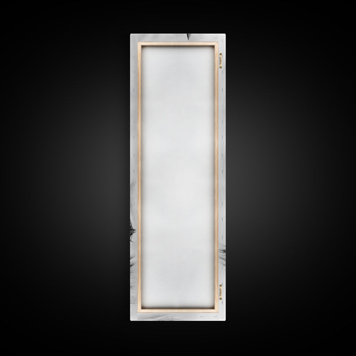 Charcoal Sketch of a Sailboat, Framed Canvas Print, Nautical Decorl Nautical Wall Art, Sailboat Painting, Sail Boat Art, Tall Skinny Wall Art