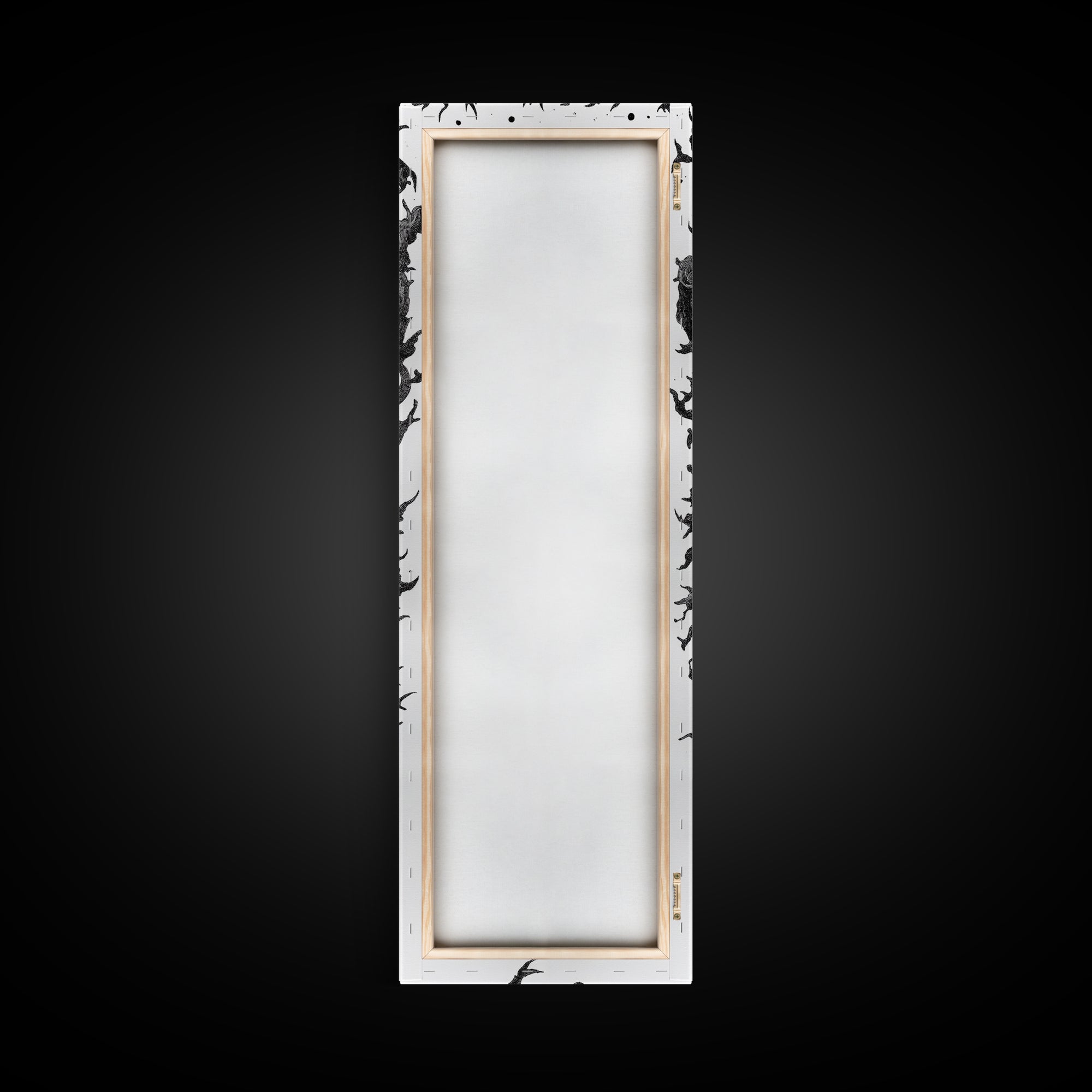 Cosmic Horror Wall Art Framed Canvas Print, Skull Art, Skull Painting Print, Skull Wall Art, Halloween Decor