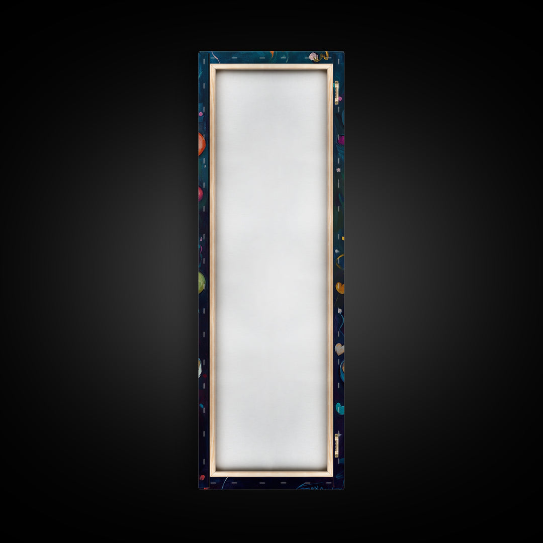 Cute Painting Print of a Birthday Cake - Framed Canvas - Preppy Dorm Room Decor - Wedding Decor - Birthday Cake Wall Art - Kitchen Decor