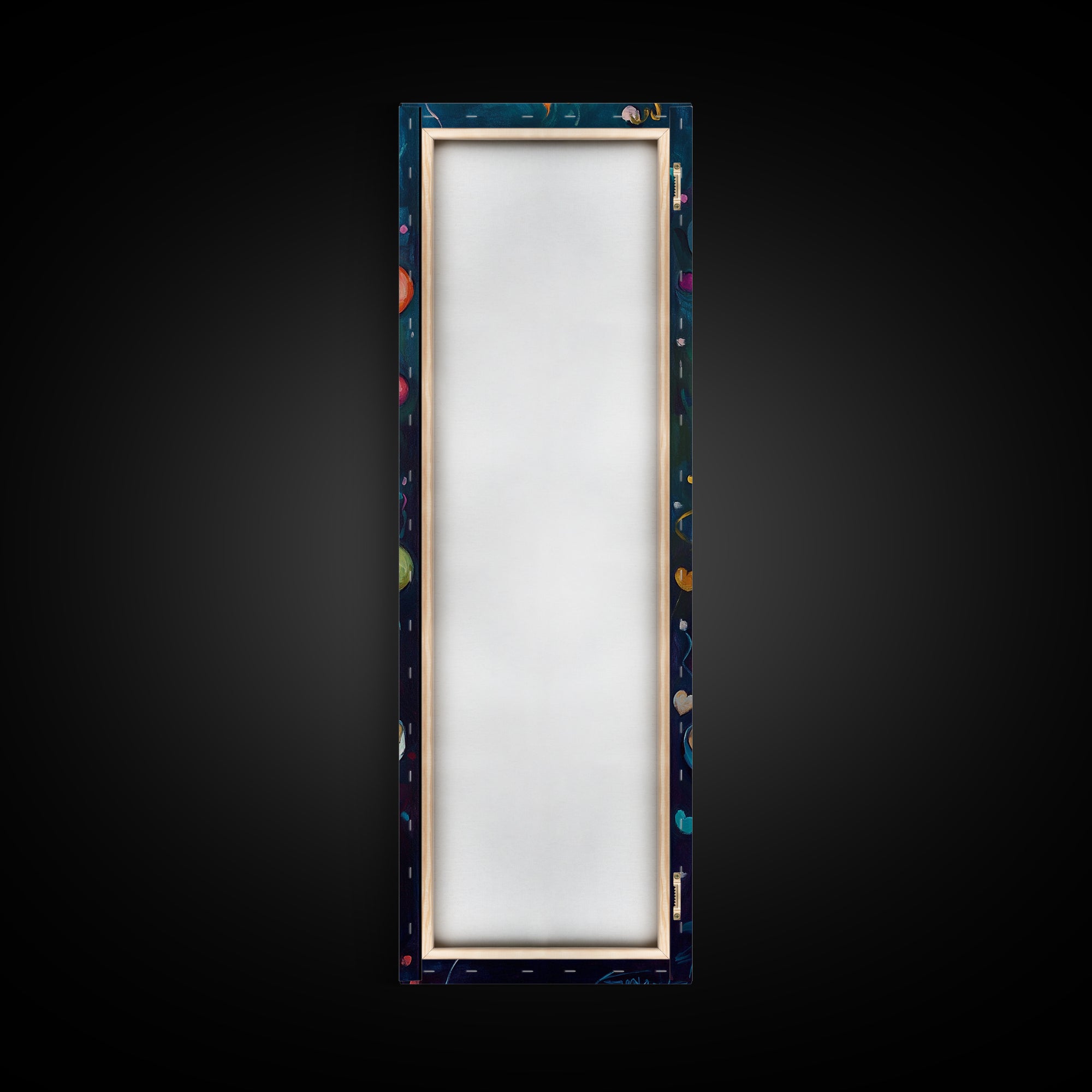 Cute Painting Print of a Birthday Cake - Framed Canvas - Preppy Dorm Room Decor - Wedding Decor - Birthday Cake Wall Art - Kitchen Decor