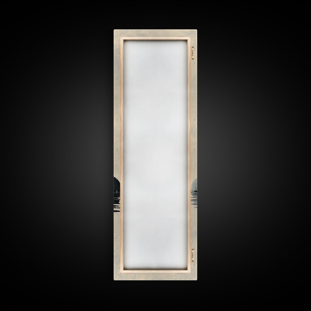 Canvas Print of Zen Art with Stacked Stones, Japanese Inspired, Minimalist Wall Art, Meditative Decor, Above Couch Art, Zen Wall Art, Peaceful Vibe