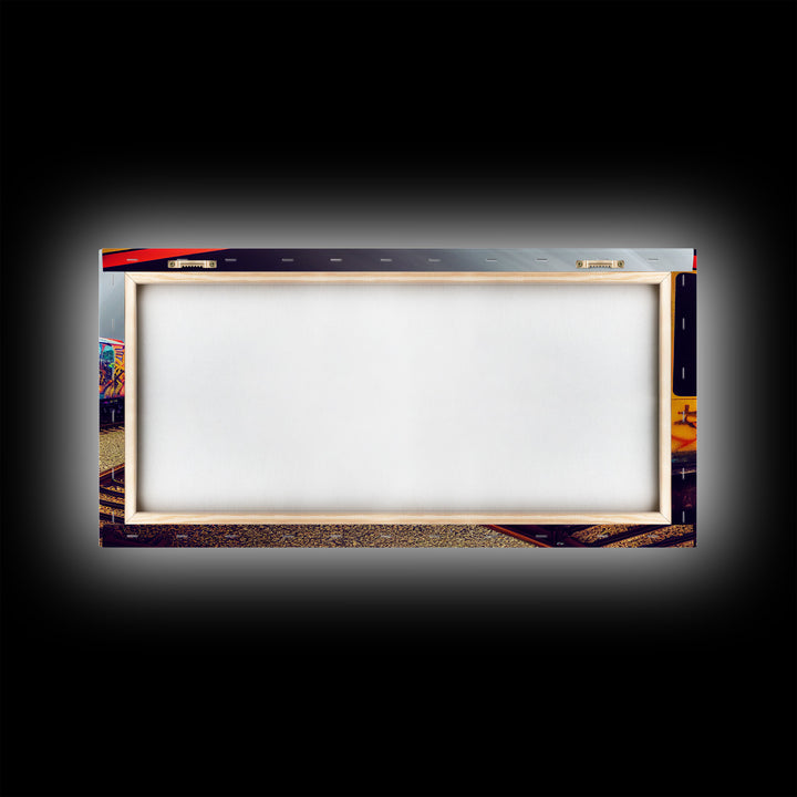 Train car graffiti wall decor, train box car, ready to hang canvas print wall art, graffiti art