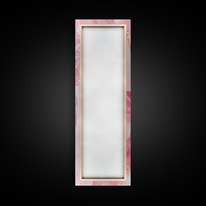 Flowing Pink Fabric Framed Canvas Print Pink Abstract Art Feminine Minimalist Decor Light Pink Wall Art Bedroom Living Room Aesthetic