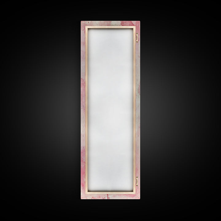 Watercolor Dripping Hearts Framed Canvas Print, Romantic Pink Abstract Art, Light Pink Wall Decor Valentine’s Day Gift Bedroom Art