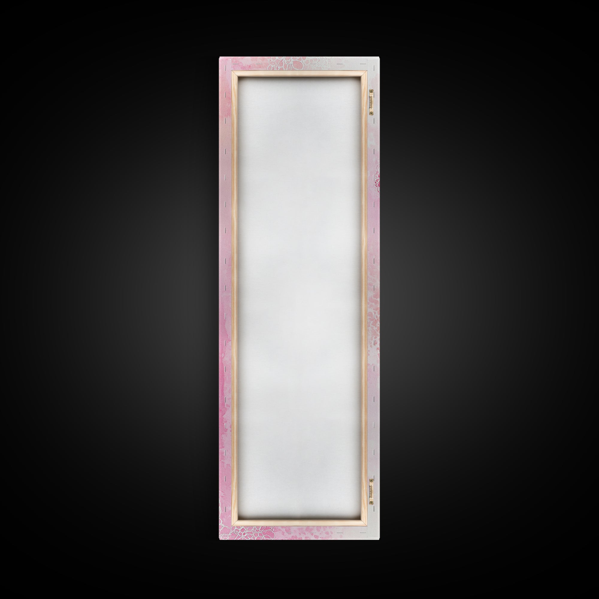 Pink Lace Canvas Print Light Pink Abstract Art Feminine Minimalist Bedroom Decor Vertical Wall Art Wabi Sabi Art Rustic Home Gift Idea