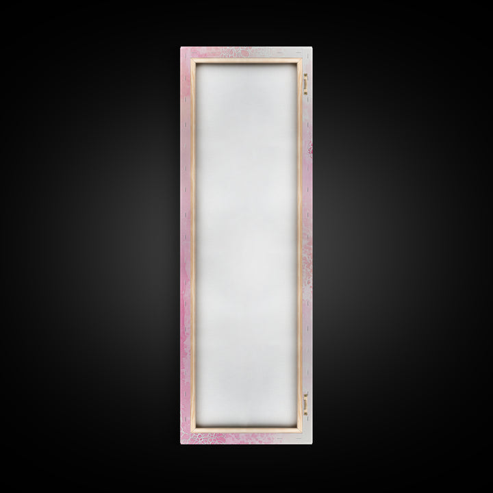 Pink Lace Canvas Print Light Pink Abstract Art Feminine Minimalist Bedroom Decor Vertical Wall Art Wabi Sabi Art Rustic Home Gift Idea