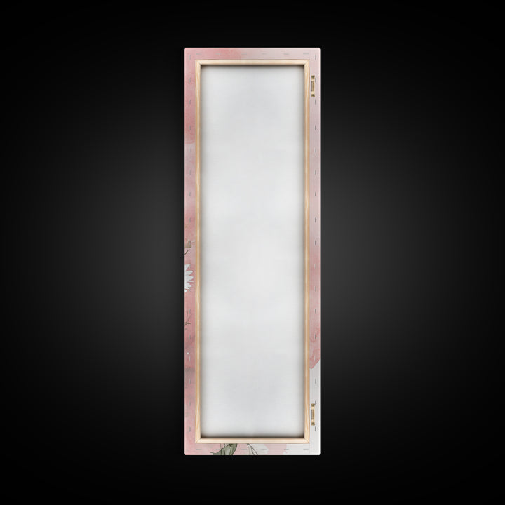 Daisy Canvas Print Wildflower Painting Rustic Floral Art Farmhouse Decor Light Pink Vertical Wall Art Bedroom Gift Idea Botanical Prints