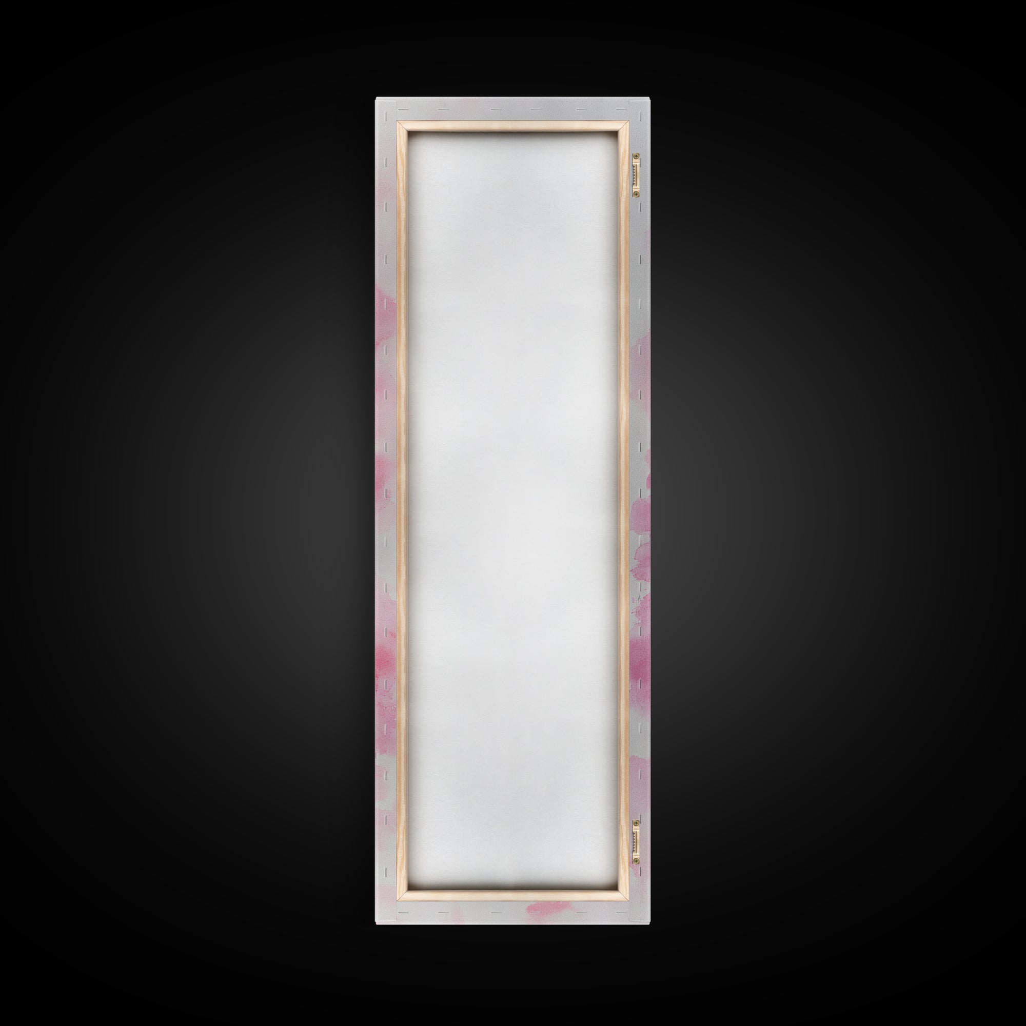 Pink Lipstick Canvas Print Feminine Pink Abstract Art Light Pink Wall Art Whimsical Art Rustic Decor Vertical Gift Idea Above Sofa