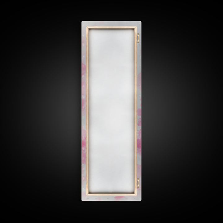 Pink Lipstick Canvas Print Feminine Pink Abstract Art Light Pink Wall Art Whimsical Art Rustic Decor Vertical Gift Idea Above Sofa