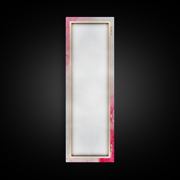 Rose Painting Framed Canvas Print Romantic Pink Art Light Abstract Wall Art Above Couch Art Gift Idea Living Room Wabi Sabi Decor