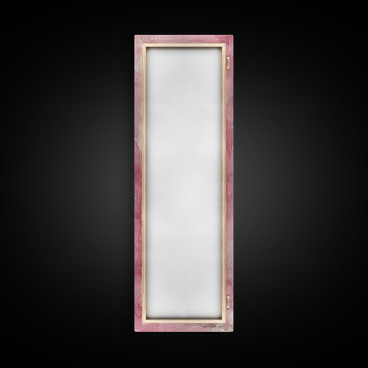 Pink Bows Framed Canvas Print Whimsical Art Light Pink Wall Art Long Narrow Wall Art Tall Skinny Art Dorm Decor Gift Idea