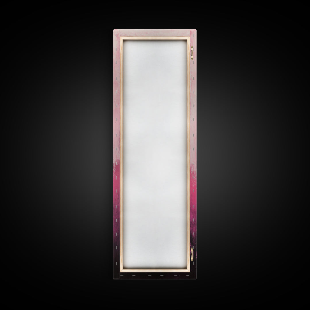 Gradient Pink Ombre Framed Canvas Print Light Pink Abstract Wall Art Bedroom or Living Room Coastal Cowgirl Aesthetic