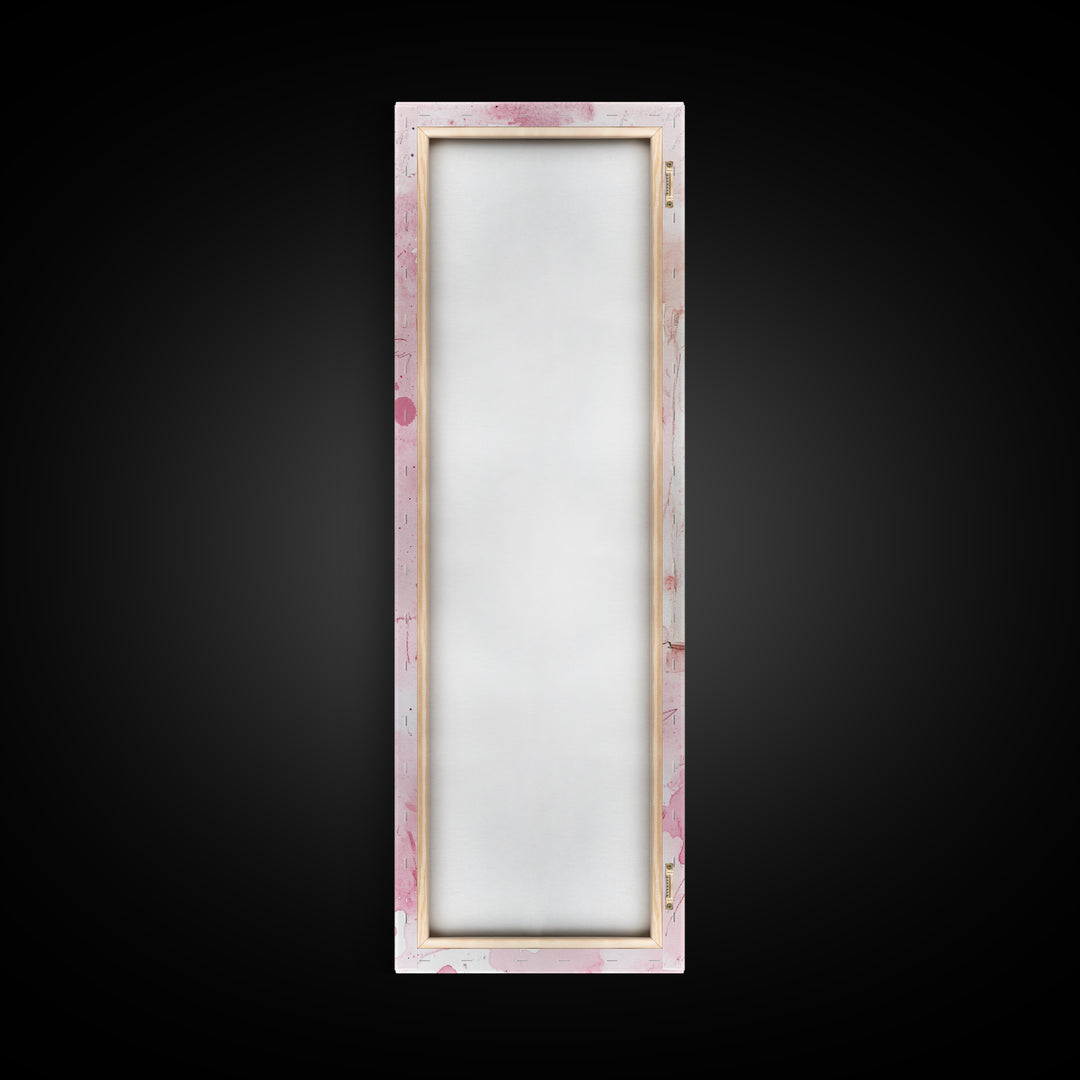 Romantic Pink Rose Painting Framed Canvas Print, Light Pink Wall Art, Floral Bedroom Art, Gift Idea For Her, Rose Botanical Prints