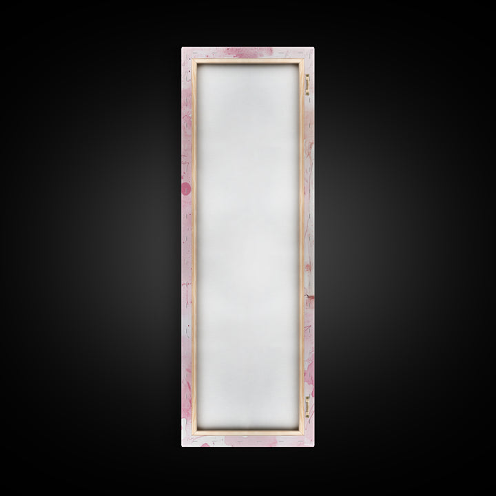 Romantic Pink Rose Painting Framed Canvas Print, Light Pink Wall Art, Floral Bedroom Art, Gift Idea For Her, Rose Botanical Prints