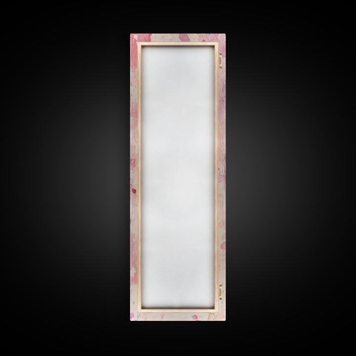 Ballet Flats Pink Abstract Canvas Print, Light Pink Wall Art, Whimsical Rustic Decor, Minimalist Living Room Art, Above Bed Artwork