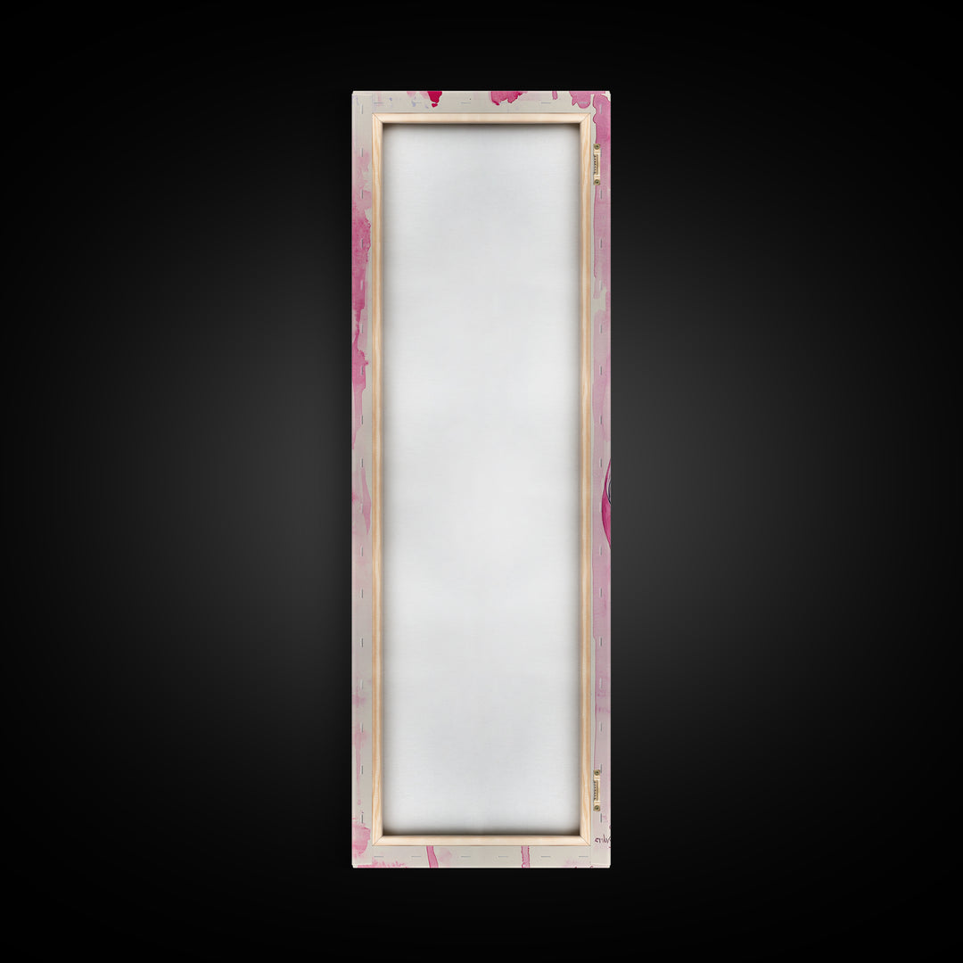 Pink Stilettos Painting Framed Canvas Print Fashion Wall Art Feminine Decor Living Room Artwork Vertical Wall Accent Gift Idea Art