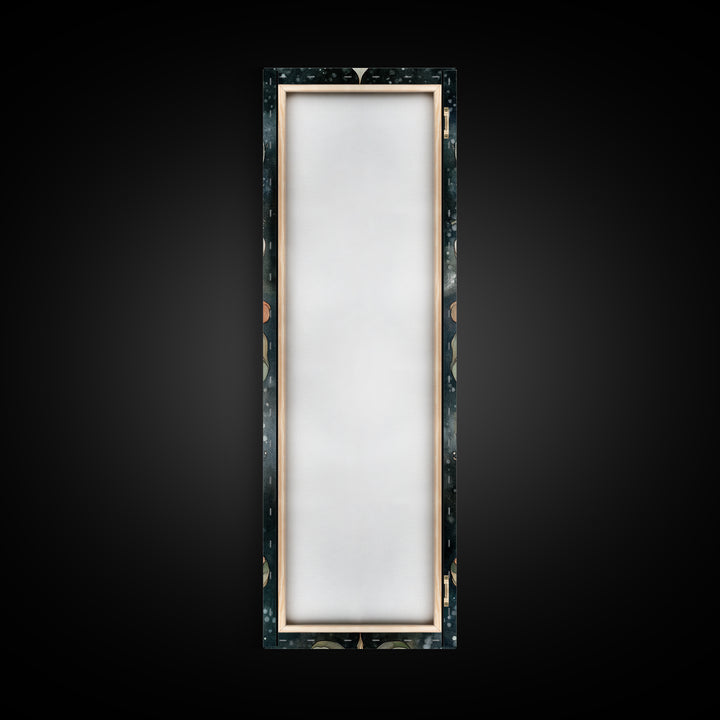 Canvas Print Sacred Geometry Wall Art Botanical Prints Art Nouveau Style Rustic Decor Skinny Wall Art Guest Room Art Christmas Gift