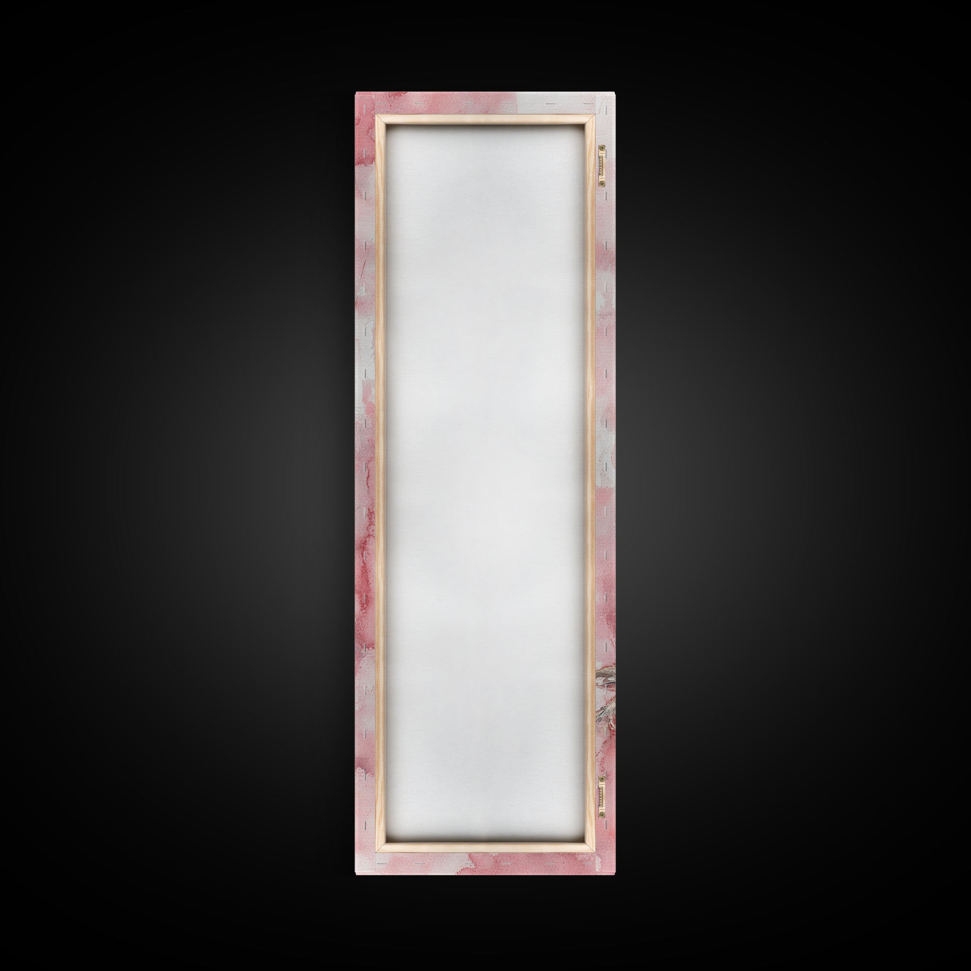 Elegant Pink Pearl Hair Accessories Framed Canvas Print with Whimsical Art Touch for Feminine and Minimalist Decor