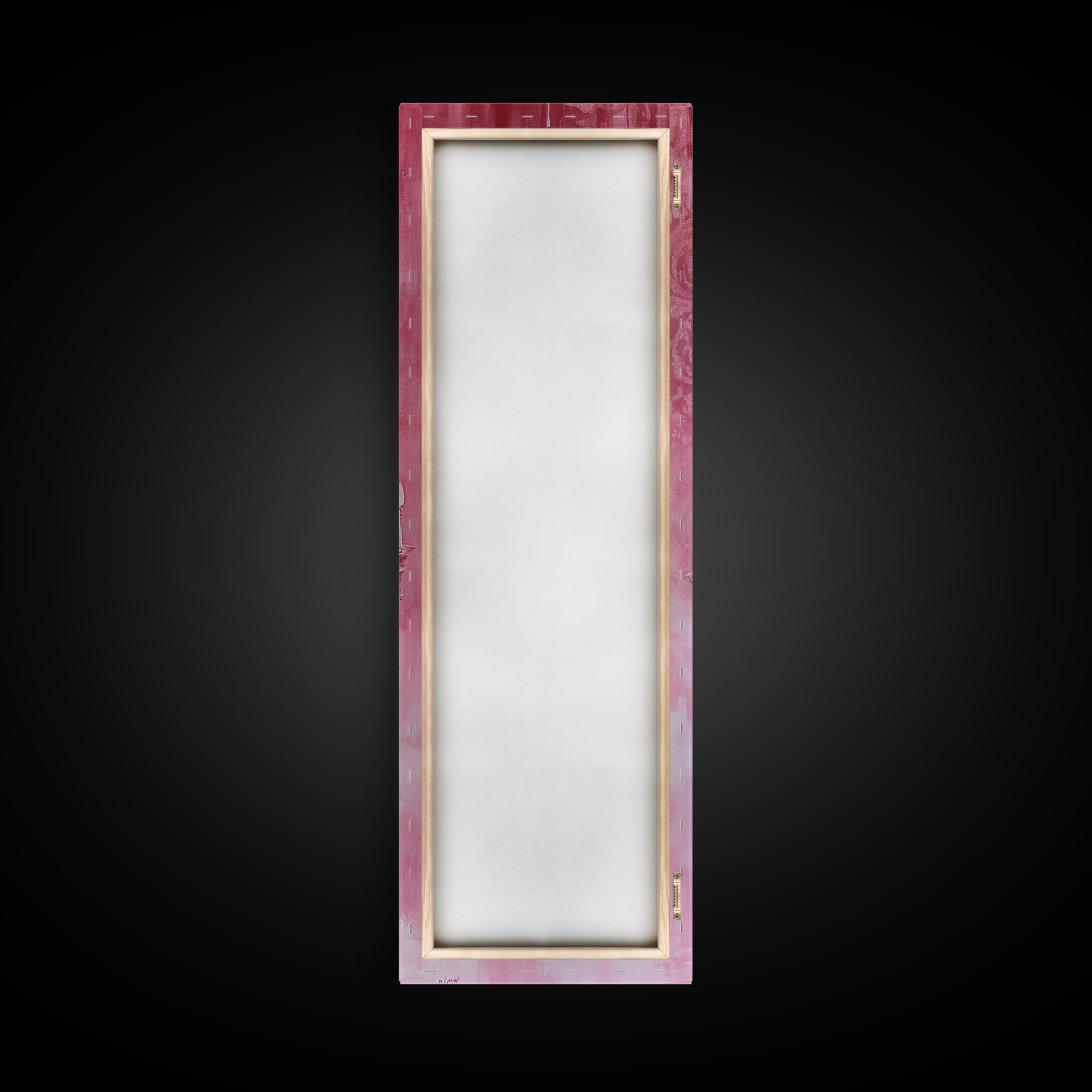 Crystal Chandelier Framed Canvas Print in Pink Abstract Art Perfect Above Sofa or Guest Room Art with Rustic and Glam Style