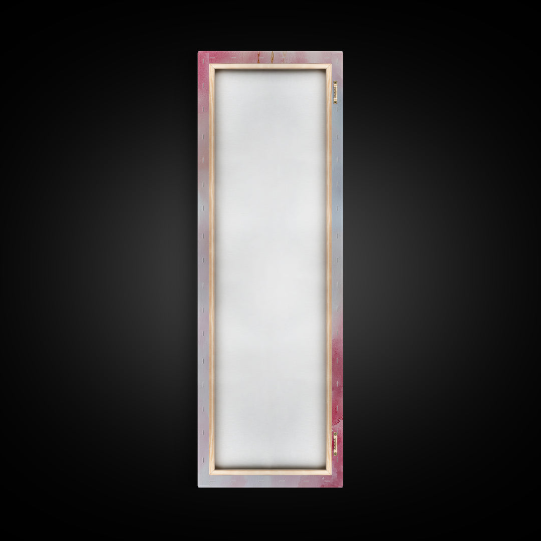 Pearl Necklace Watercolor Canvas Print Pink Wall Art Glamour Bedroom Decor Romantic Wabi Sabi Aesthetic Art