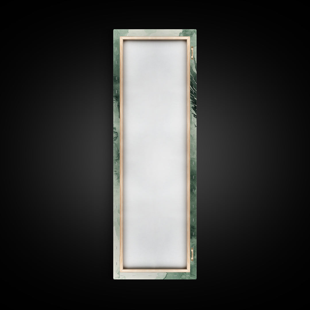 Dark Angel Silhouette Canvas Print Angel Art Prints Dark Angels Wall Art Moody Art Gothic Living Room Art Vertical Wall Decor