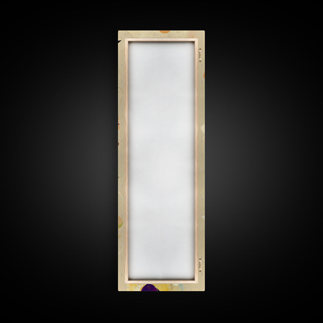 Bold Bird Design Framed Canvas Print Vibrant Peacock Wall Art Modern Whimsical Art Living Room Accent Bird Lover Gift Idea