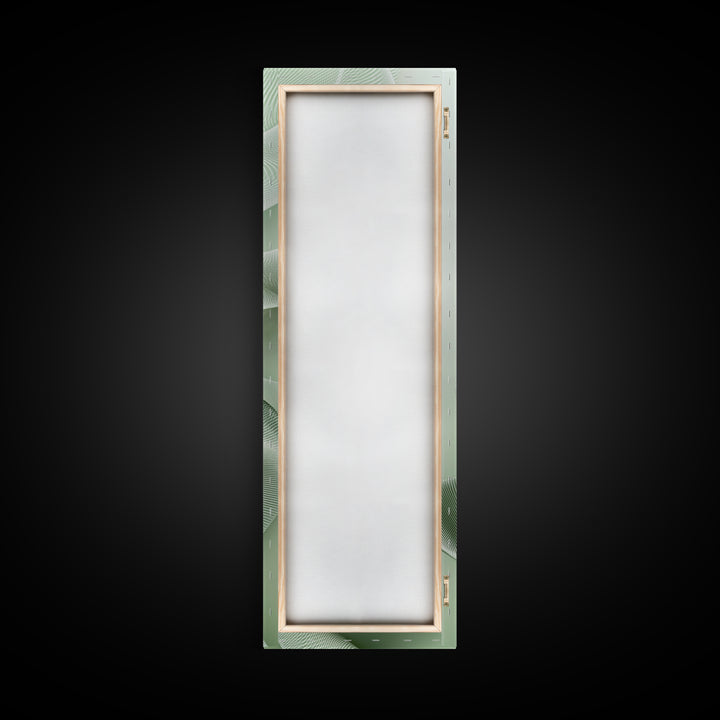 Sage Green Vertical Framed Canvas Print, Abstract Botanical Artwork, Wabi Sabi Minimalist Wall Art, Living Room Decor, Original Artwork