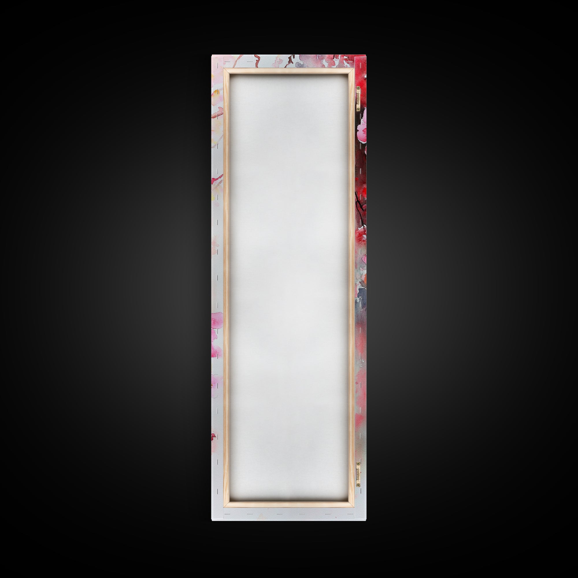 Canvas Print Pink Cherry Blossom Art, Japanese Inspired Wall Decor, Romantic Botanical Artwork, Gift Idea for Bedroom or Living Room