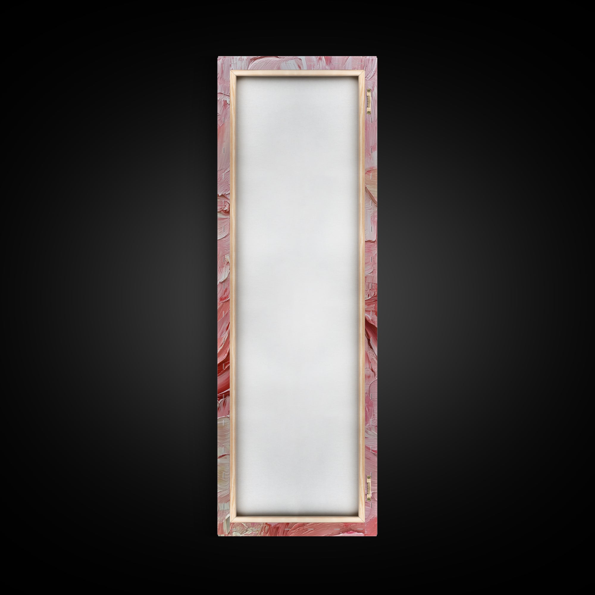 Abstract Pink Rose Textured Canvas Print, Light Pink Botanical Wall Art, Rose Painting Bedroom Art, Minimalist Floral Artwork