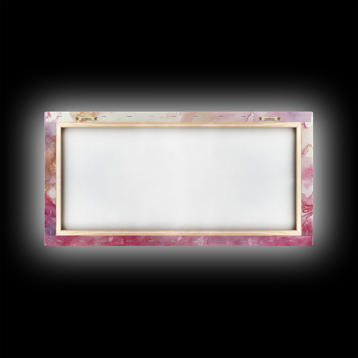 Royal Crown Canvas Print, Pink Jewel Artwork, Glamorous Feminine Style, Bedroom Wall Decor, Princess Themed Whimsical Art Gift Idea