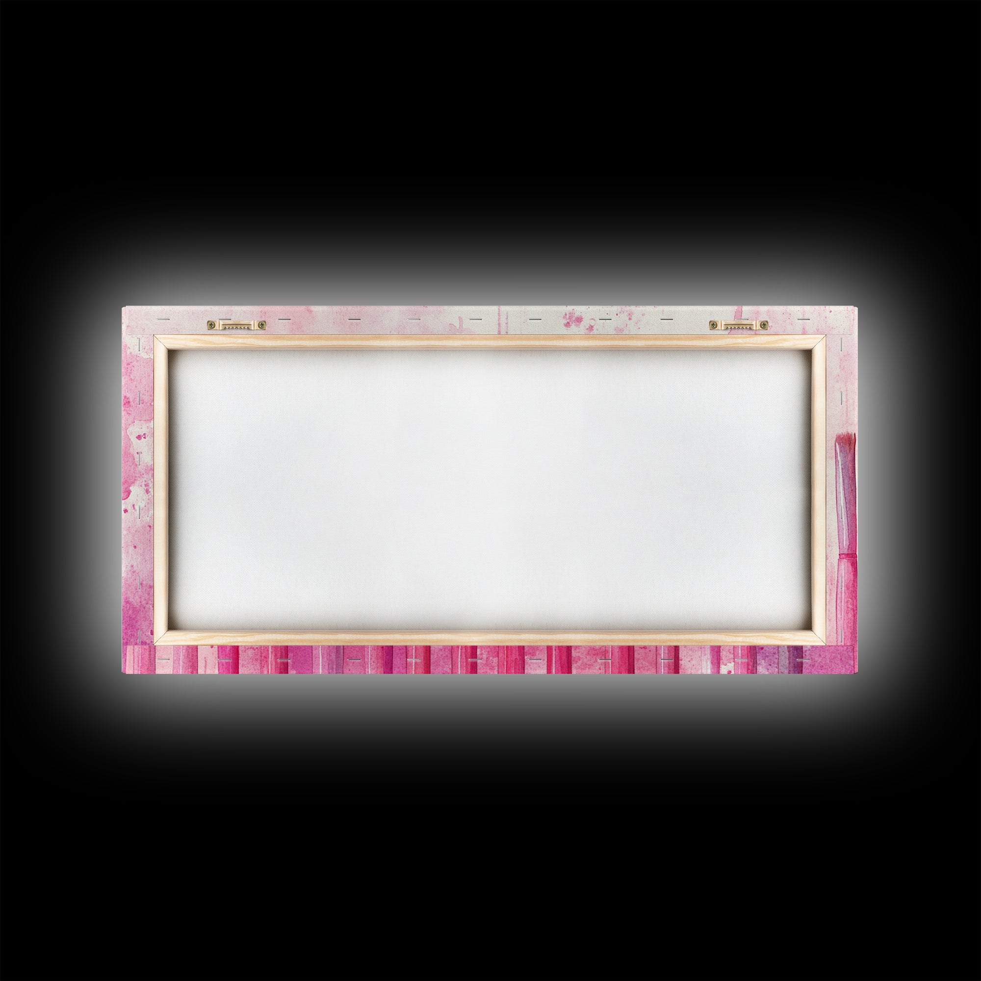 Artistic Brushes Canvas Print Pink Abstract Art Tools Studio Decor Light Pink Wall Art Boho Minimalist Wabi Sabi Artist Gift Idea