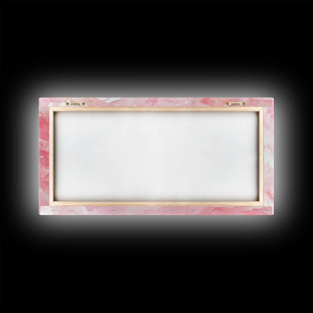 Delicate Veiled Woman Canvas Print Light Pink Wall Art Feminine Minimalist Art Bedroom Decor Above Bed Boho Art Gift Idea