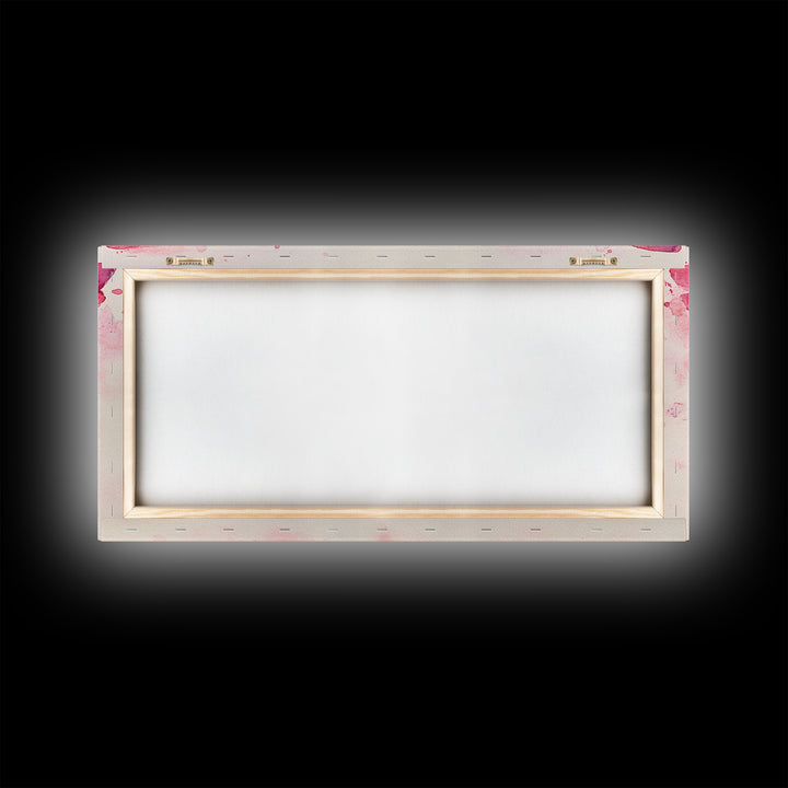 Angel Wings Canvas Print Whimsical Art Light Pink Wall Art Angel Art Prints Bedroom Decor Above Bed Wall Art Gift Idea