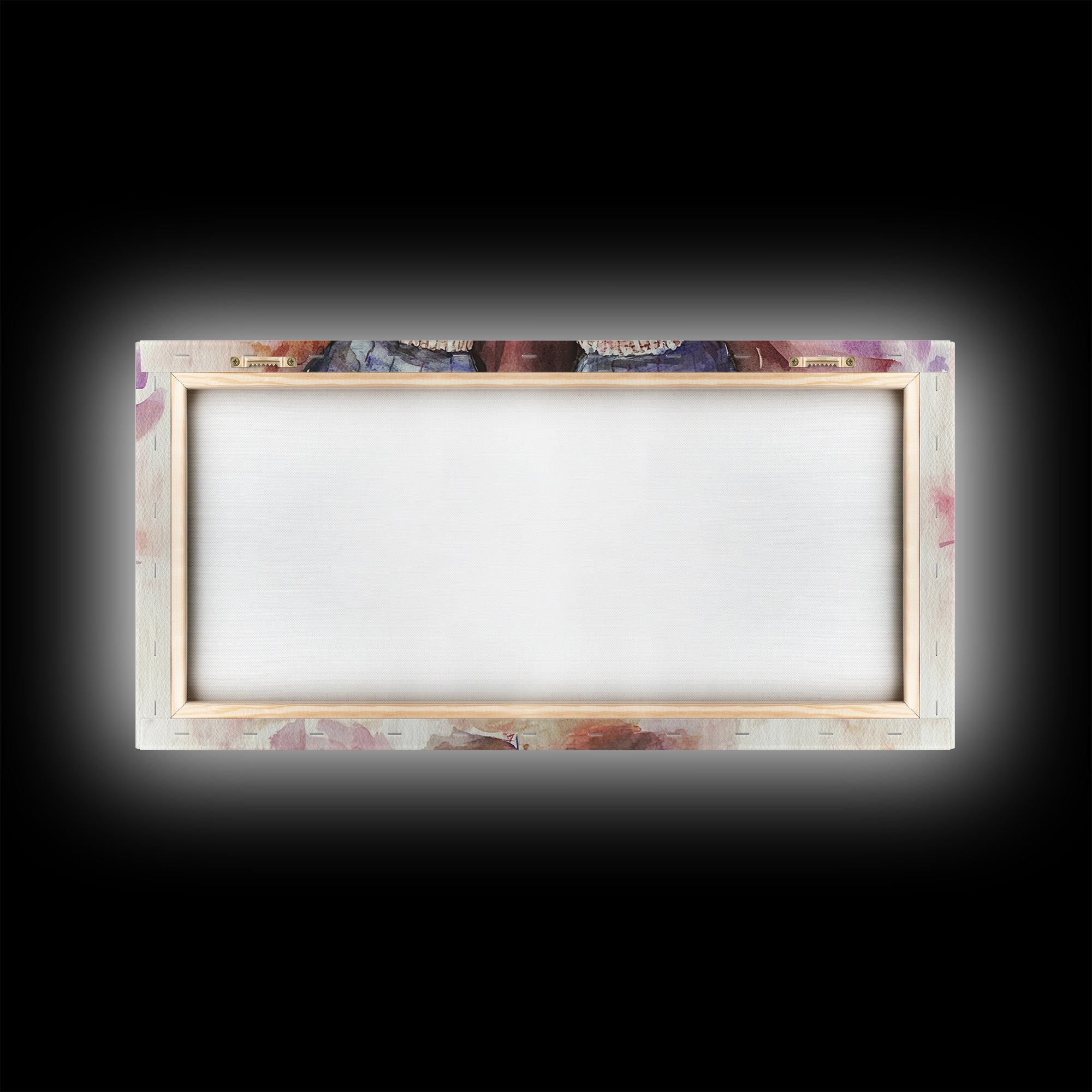 Cozy Socks Canvas Print, Rustic Light Pink and Warm Toned Painting, Whimsical Art as Fall Decor for Bedroom or Lounge Area