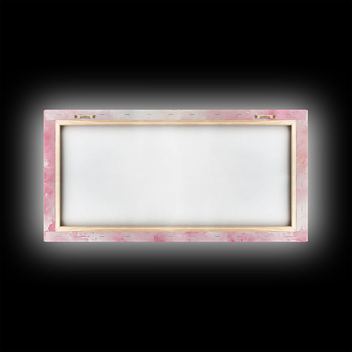 Coastal Shell Canvas Print | Pink Coastal Cowgirl Wall Art | Nautical Inspired Decor | Beach Themed Framed Artwork | Living Room Art