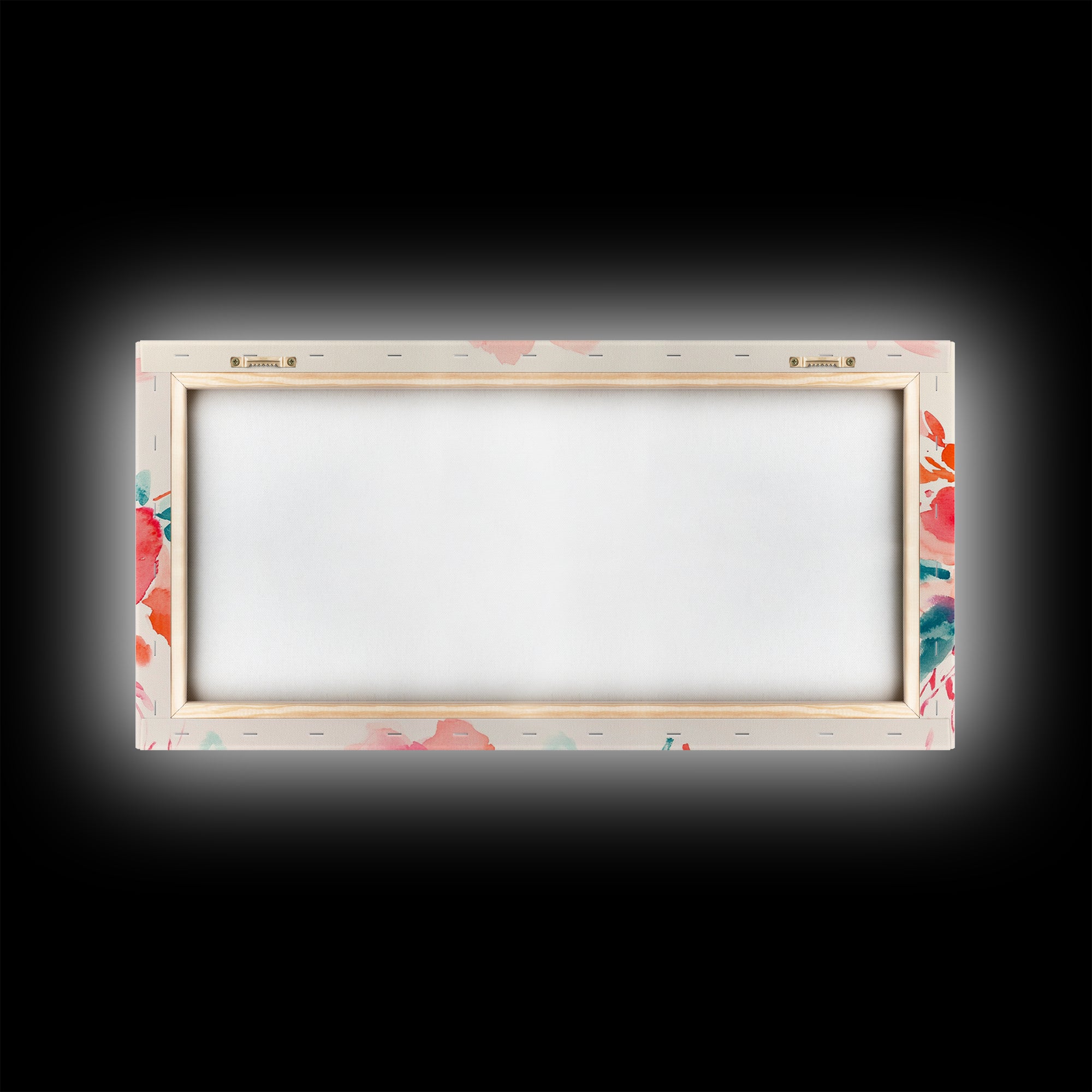 Bright Wildflower Canvas Print | Pink Orange Botanical Art | Nature Inspired Wall Decor | Living Room Framed Artwork | Unique Gift Idea